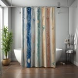 Seaside Dreams Watercolor Shower Curtain thumbnail 7