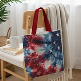 Tie Dye Tote Bag, Phone Case: Patriotic Stars, Red White Blue thumbnail 10