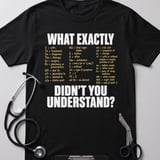 Medical Abbreviations Humor Tee thumbnail 5