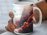 Octopus Mug Sublimation Wrap, Deep Sea Fantasy Marine Life 11oz 15oz Mug Digital Design for Ocean Lovers Gift thumbnail 8