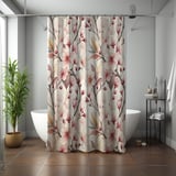 Blush Sakura Bloom Shower Curtain thumbnail 7