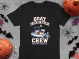 Boat Trick Or Treat Crew Dockside Candy Run Halloween Boating Graphic Crewneck Sweatshirts thumbnail 2