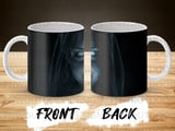 Haunted Ghost Face Mug Wrap PNG, Spooky Scary Woman Digital Design for 11oz 15oz Sublimation Mug, Horror thumbnail 8
