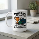 Congrats on the Promotion Mug – Funny Coworker Gift thumbnail 6