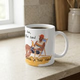 Beach Vacation Mug | The Sun Sand Drink In Your Hand | Summer Relax Illustration | Chill Beach Vibes thumbnail 5