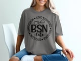 BSN Life Stethoscope Circle Graphic T-Shirt thumbnail 6