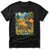 Gogh Cat Nap ~ Comfort Colors Premium Tee thumbnail 1