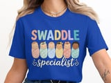 Swaddle Babies Specialist T-Shirt: NICU Neonatal Infant Nurse Tech thumbnail 5