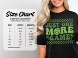 Pickleball Comfort Colors Shirt, Just One More Game, Vintage Graphic Tee for Pickleball Court Addicts thumbnail 14