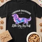 Longhair Dachshund Big Fluff Tee thumbnail 1