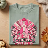 Pray Fight Believe Patchwork Tee thumbnail 4