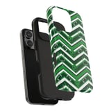 Football Tote Bag: Green Chevron, Sporty Phone Case, Repeating Pattern thumbnail 9