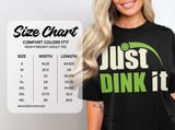 Pickleball Comfort Colors Shirt, Just DINK It, Vintage Graphic Tee Retro Court Player Outfit and Dinker Gift Top thumbnail 14