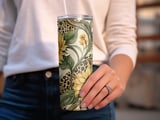 Sunflower Leopard 20oz Tumbler Wrap PNG, Digital Download, Floral Tumbler Design, Seamless Tumbler File, Sublimation Design thumbnail 3