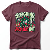 Sleighing It Absolutely Not Tee thumbnail 4