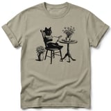 Cozy Bookish Cat Tee thumbnail 25