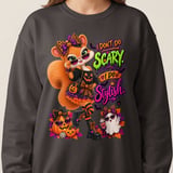 Sally the Squirrel Stylish Halloween Sweatshirt thumbnail 12