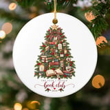 Book Club Christmas Ornament 2026, Book Lover Tree Keepsake Ornament, Reader Gift, Bookish Holiday Decor, Bookworm Xmas Gift for Her thumbnail 3