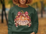 Pumpkin Mama Sweatshirt Coquette Fall Hoodie Vintage Autumn Mama Tote Bag Floral Pumpkin Shirt Cute Cottagecore Mom Thanksgiving Gift thumbnail 7