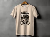 Freedom Is Riding a Bicycle | Step-Thru Cruiser Bike T-Shirt thumbnail 10