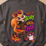 Sally the Squirrel Stylish Halloween Sweatshirt thumbnail 11