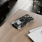 Cat Pattern Tote Bags, Throw Pillow, iPhone Case, Feline Design, Cat Lover Gift, Pet Art, Cute Animal Print, Black and White thumbnail 13