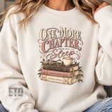 One More Chapter PNG, Vintage Book Lover Sublimation Design, Cozy Reader Graphic, Bookworm Shirt Clipart, Librarian Book Club Gift thumbnail 19