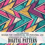 Digital Pattern, Geometric Design, Abstract, Triangle Pattern, Texture, Digital Bundle, Commercial Use, Printable Art, Graphic Design thumbnail 1
