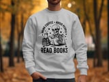 Drink Coffee Read Books Tumbler, Skeleton Reader Gift, Funny Book Lover Cup, Introvert Tumbler, Coffee Tumbler, Tumbler for Bookworm thumbnail 2