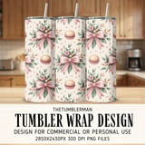 Digital Pattern, Macarons and Bows, Seamless Repeat Pattern, Digital Bundle, Food and Floral Pattern, Commercial Use, Graphic Design thumbnail 2
