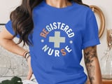 Retro Registered Nurse T-Shirt: Vintage Medical Cross, RN Staff Tee thumbnail 6