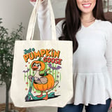 Just A Pumpkin Goose Tote Bag thumbnail 1
