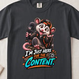 Here For The Content Parker the Possum Tee thumbnail 2