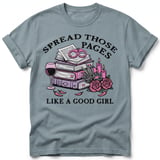 Spread Those Pages Like A Good Girl Tee thumbnail 2
