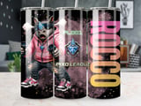 20oz Skinny Tumbler with Straw, Rhino Gamer Tumbler, VR Gaming Cup, Video Game Gift for Boys and Teens thumbnail 1