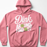 Pickleball Gildan Fleece Hoodie, Dink Around & Find Out, Warm Pickleball Player Court Pullover thumbnail 11