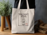 Quiet Please Portable Tote Bag thumbnail 3
