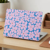Pink Retro Floral MacBook Case thumbnail 2