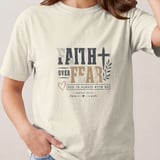 Faith Over Fear Shirt, Isaiah 41:10 Christian T-Shirt, Religious Bible Verse Tee, Inspirational Gift Sweatshirt thumbnail 1