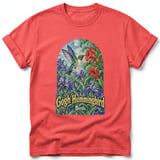Gogh Hummingbird ~ Comfort Colors Premium Tee thumbnail 3