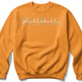 Pickleball Gildan Crewneck Sweatshirt, Retro Pastel Varsity Pickleball Script, Court Warm Up Pullover thumbnail 9