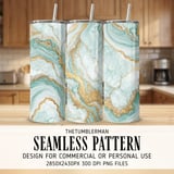 Turquoise Gold Marble Tumbler Design, Digital Paper Pack, Scrapbooking Paper, Floral Backgrounds, Sublimation Tumbler Png Digital thumbnail 2