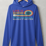 Pickleball Sport-Tek Performance Hood, Life is Good Pickleball Makes It Better, Lightweight Hoodie thumbnail 4