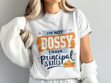 Principal Skills Digital Art, Funny Principal Quote Print, I'm Not Bossy Principal Gift, School Principal Decor, Digital Download PNG thumbnail 2