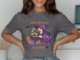 Witch Goose T-Shirt, Stir the Pot, Halloween Shirt, Funny Goose Tee, Spooky Season Apparel, Cute Witchy Design thumbnail 4
