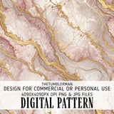 Rose Gold Marble Tumbler Design, Digital Paper Pack, Watercolor Floral Background, Printable PNG, Scrapbooking Paper, Junk Journal thumbnail 13