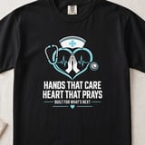 Hands That Care Heart That Prays Tee thumbnail 1
