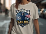 Proud US Navy Sailor T-Shirt for Military Veterans & Family | Patriotic American Flag & Ship Design Tee | Navy Appreciation Gift thumbnail 8