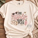 Girls Trip PNG, The Girls Made A Plan Travel Sublimation Design, Retro Vacation Bachelorette Party Shirt PNG Graphic thumbnail 7