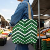 Football Tote Bag: Green Chevron, Sporty Phone Case, Repeating Pattern thumbnail 14